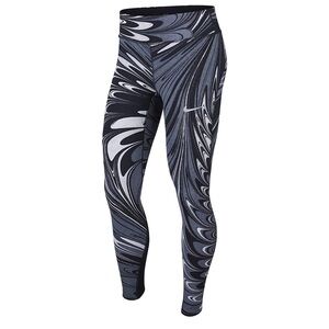 Nike Swirl Pattern Black and Gray Leggings